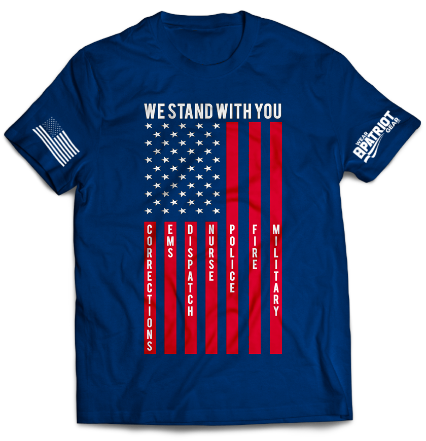 We stand with you Blue tee (840x870)